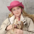 Rosa Outdoor Sonnenhut mit verstellbarem Kinnriemen fuer Damen und Kinder UPF50 Schutz - Rosalila