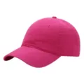 Gorra de béisbol de algodón lavado, gorra de sol clásica de color sólido para uso diario y moda. - 54-62cm / Rosa rojo