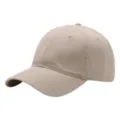 Gorra de béisbol clásica de algodón caqui con ala curvada y ojales transpirables - 54-62cm / Caqui Claro