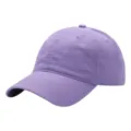 Gorra de béisbol de algodón morado liso, visera clásica protección solar casual. - 54-62cm / Violeta Claro