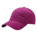 Gorra de beisbol de algodon lavado liso, ala curva clasica, estilo casual magenta. - 54-62cm / Púrpura Orquídea