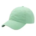 Gorra de béisbol de algodón verde menta, gorro de sol clásico lavado de ala curvada. - 54-62cm / Verde claro