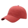 Gorra de béisbol clásica de algodón lavado en rojo, sombrero de sol transpirable. - 54-62cm / Rojo sandía