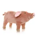 Lindo cerdo de simulación de peluche animal suave muñeca para dormir y compañera - 25cm / Rosa