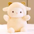 Lindo peluche de oveja beige, suave muñeca de peluche de cordero para lindo regalo. - Cordero desnudo / 22cm