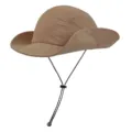 Sombrero de sol de pana caqui, ala ancha con correa de barbilla ajustable para aire libre. - L (58-60cm) / DXR701 - Caqui