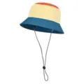 Sombrero de Pescador Color Block Japonés Exterior Senderismo Protección Solar Impermeable - Naranja, albaricoque y azul