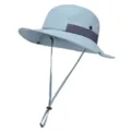 Sombrero de sol azul claro con agujeros láser transpirables, barbilla antiviento, gorra de pesca. - Talla única / Azul claro