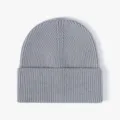 Cozy winter ribbed knit beanie hat for women, soft warm casual cold weather skull cap gray. - One Size / Noble Gray
