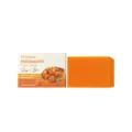 Savon de lait de chèvre au kaki OceAura, savon corporel nettoyant en profondeur pour tous. - Pack de 100g / Orange