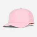 Gorra de beisbol deportiva rosa de 5 paneles perforada laser secado rapido transpirable - Talla única / Rosa