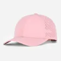 Gorra de béisbol deportiva de láser rosa claro perforada, sombrero transpirable de seis paneles. - Rosa