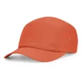 Gorra de béisbol de nylon impermeable naranja de 5 paneles para deportes al aire libre. - Talla única / Rojo Naranja