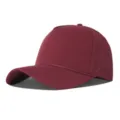 Gorra de béisbol burdeos de 5 paneles de nailon de secado rápido con malla transpirable y cuerda. - Talla única / Burdeos