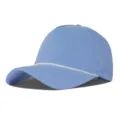 Gorra de béisbol de nailon azul claro de secado rápido con cuerda blanca y malla láser. - Talla única / Azul