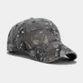 Gewaschene Baumwolle Camouflage Baseballkappe in Grau, taktische 6-Panel verstellbare Kappe. - Camouflage 8