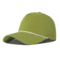 Gorra de béisbol de nailon verde oliva de secado rápido con malla láser y detalle de cordón. - Talla única / Verde