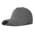 Gorra de béisbol gris oscuro de 5 paneles de secado rápido con perforación láser. - Talla única / Gris oscuro