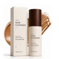Detailed view of the tinted hair cleanser bottle and box showing the rich color formula clearly. - Brown