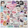 50pcs book lover stickers aesthetic cute waterproof vinyl stickers for laptop luggage water bottle - 50 Pieces/Pack
