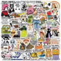 Funny cartoon anxiety meme waterproof stickers pack for laptop luggage skateboard helmet decals - PMS319