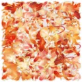 Autocollants étanches en PET doré avec motif de poisson rouge pour décoration créative. - Lot de 50 pièces