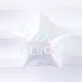Acrylic star beads DIY loose beads vertical hole pearl white 5-pointed star crafting accessory - Pentagram / White