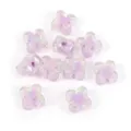 Acrylic four leaf clover beads AB color translucent spacer beads for DIY jewelry making crafts - Solid Color / Purple