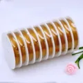 Golden craft wire spools for DIY beading, jewelry making, and handmade bracelet accessories. - 0.45mm, Approx. 26m per Roll / Gold