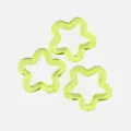 Transparente Acryl hohle Stern Perlen für DIY Armband und Schmuck Herstellung Zubehör - 30mm / Grün