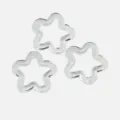 Transparente Acryl hohle Sternperlen für DIY Armband Schmuckherstellung Handwerk Zubehör. - 30mm / Klarweiß