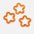 Transparente orange Acryl hohle Stern lose Perlen für DIY Armband Schmuckherstellung Zubehör. - 30mm / Orangegelb