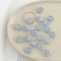 Acryl Silber Glitzer Stern Perlen DIY Handgemachte Armband Halskette Schmuck Zubehör. - Blau