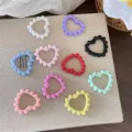 Bunte Herz Kranz DIY Schmuck Zubehoer, farbige perlen kreis anhaenger fuer handwerk. - 38*42mm / Zufällige Mischfarben