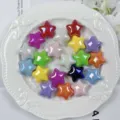 Detailansicht der 20mm bunten Stern Acrylperlen, ideal für DIY handgemachte Schmuck Zubehör. - 1# Zufälliger Mix