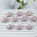 20mm iridescent star acrylic loose beads DIY handmade jewelry accessories colorful glossy star - 5# Pink