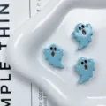 Amuletos de fantasma acrílico azul, cuentas de dibujos animados DIY para pulseras y joyas de moda. - 6# Azul Mármol