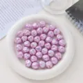 Cuentas de higo AB acrílicas de 16mm, accesorios de joyería DIY para cadenas de teléfonos. - 16 mm (agujero 3 mm) / 7# Púrpura Rejilla