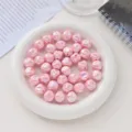16mm abalorios acrílico color sólido AB higo DIY pulsera cadena teléfono accesorios - 16 mm (agujero 3 mm) / Rosa