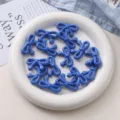 Acryl blaue Schleife Stern Perlen fuer DIY handgemachte Handy Kette Schmuck Zubehoer. - Royalblau