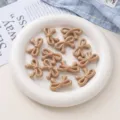 Perles nœud étoile en acrylique pour accessoires de bijoux de téléphone faits main détail - Café