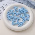 Perles d'etoile de noeud en acrylique bleu bricolage perles en vrac chaine de telephone bijou - Bleu pin