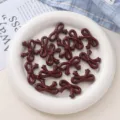 Acryl lackierte Stern Schleife Perlen DIY handgemachte lose Perlen Telefonkette Schmuck - Angola Rot