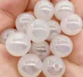Nahaufnahme von Acryl Jelly magischen AB Farbe runden Perlen, ideal für DIY Handwerk. - 8 mm ca. 1750 Stk. / Weiß