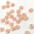 Acrylic flower beads for jewelry making DIY crafts accessories colorful loose beads - Solid Color Effect (Approx. 890 Pcs per 500g) / Watermelon red