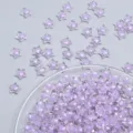 Perline a stella trasparenti in acrilico viola fai da te gioielli accessori artigianali - 20 mm tinta unita / Viola
