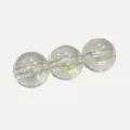 Acrylic AB color plated round beads for DIY handmade bracelet jewelry accessories. - 8mm Approx. 1750 Pcs / White