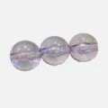 Nahaufnahme Detail der lila AB Farbe Acryl kugelförmigen Perle Zubehör für DIY Schmuck. - 8 mm ca. 1750 Stk. / Lila