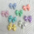 Colorful iridescent bow charms, transparent acrylic DIY bracelet and jewelry accessories. - Solid Mixed Colors