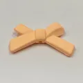 Accessorio fiocco in silicone colore macaron per catena e custodia di telefono dettagli. - Fiocco / Rosso corallo